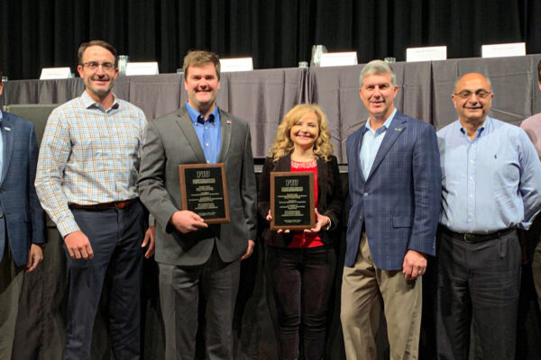 Group photo of Benesch team at the Accelerated Bridge Conference Award Ceremony