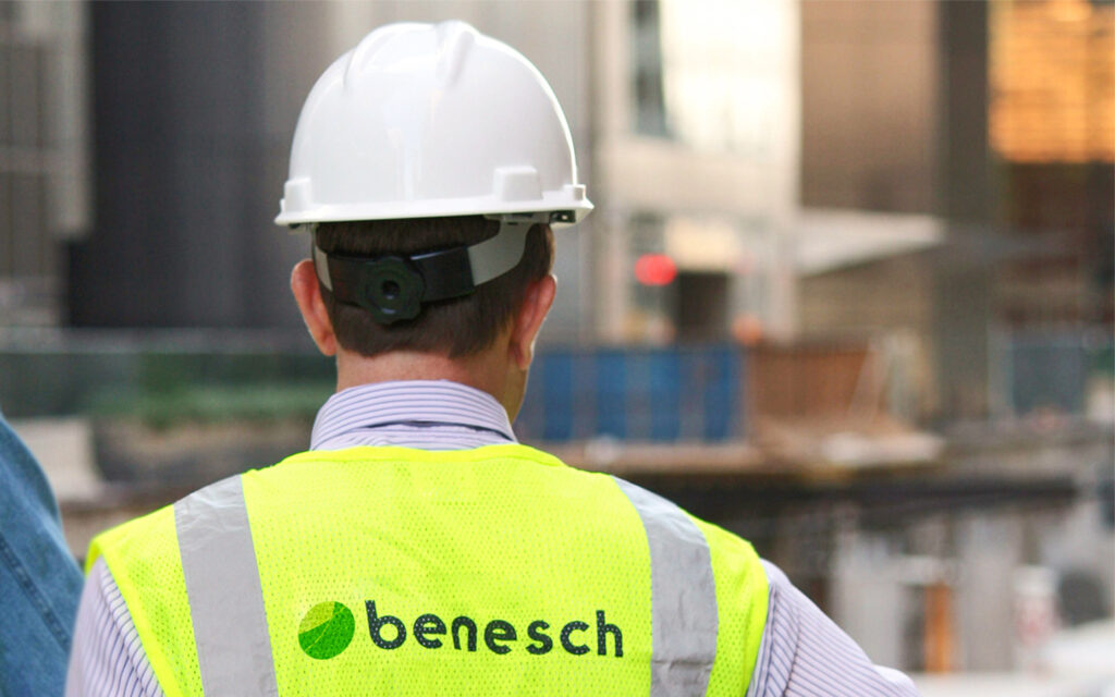 Photo of Benesch's construction manager in the field