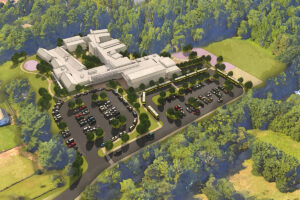 3D rendering of new school site plan