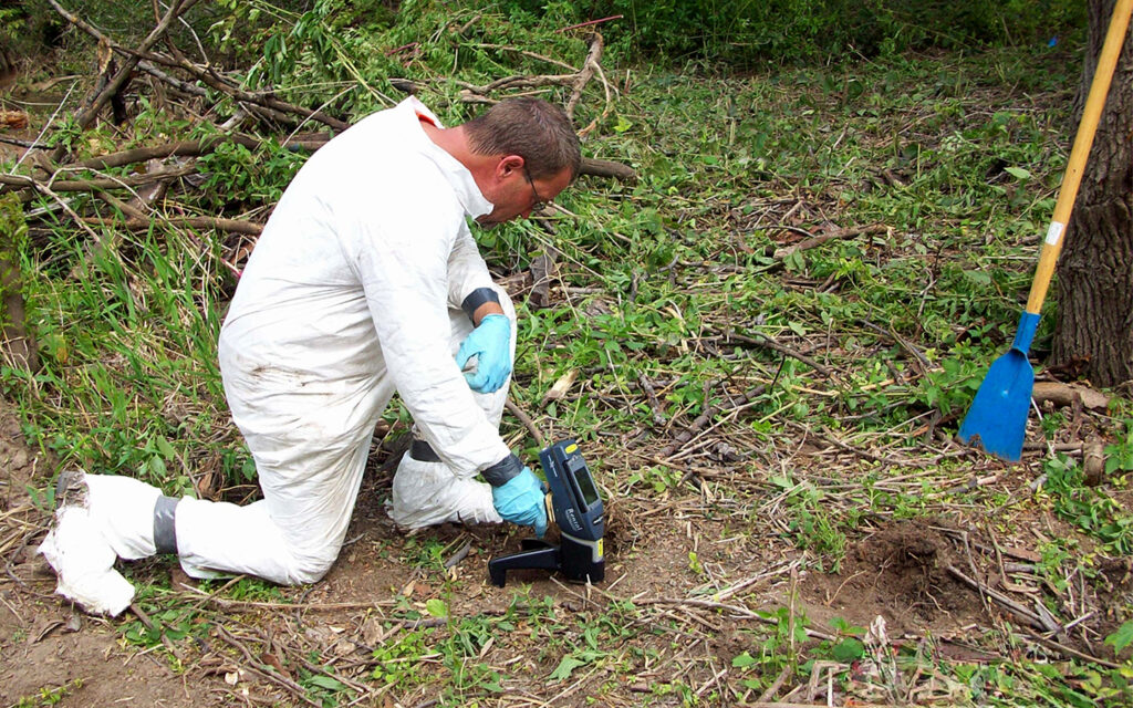 Photo of Benesch employee utilizing TETRA site remediation