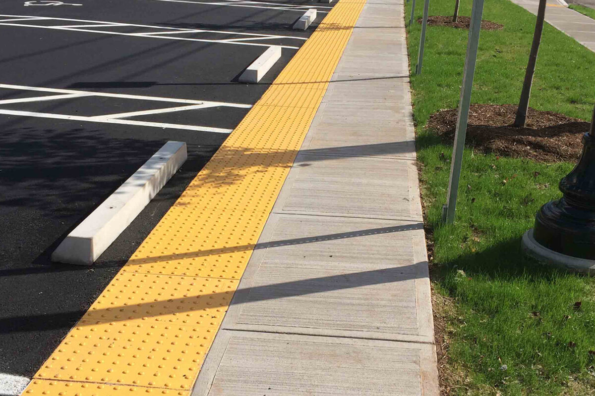 Photo of an accessible parking lot