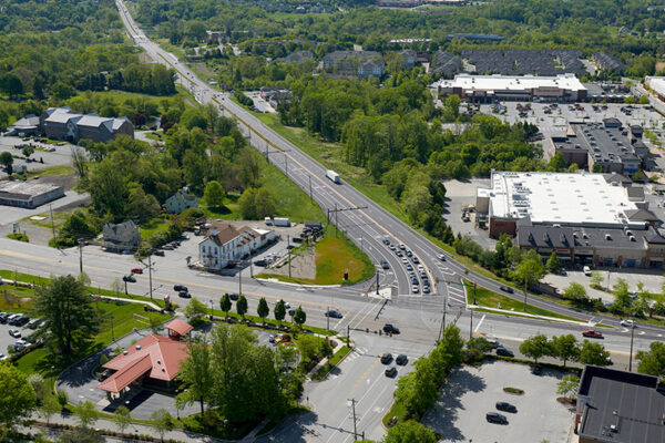 Photo aerial view of SR322 in Pennsylvania