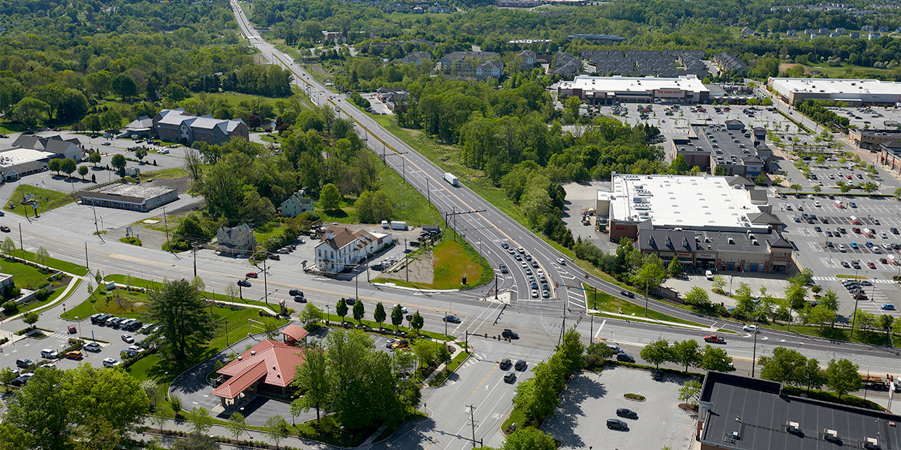 Photo aerial view of SR322 in Pennsylvania