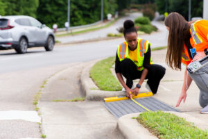 Photo of Benesch ADA Accessibility and Compliance team performing field reviews