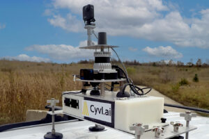 Photo of equipment used to collect GIS data