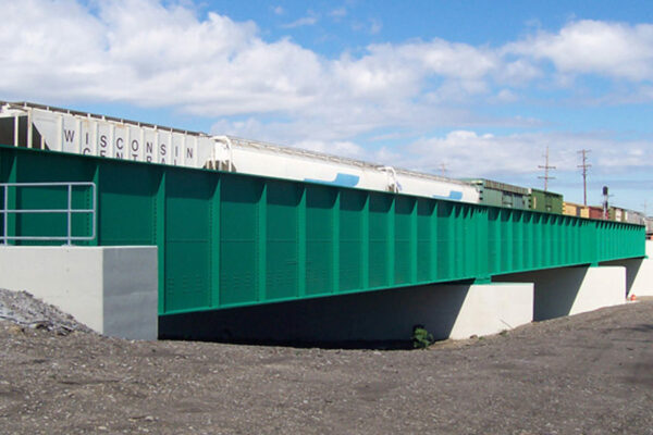 railroad bridge over interstate