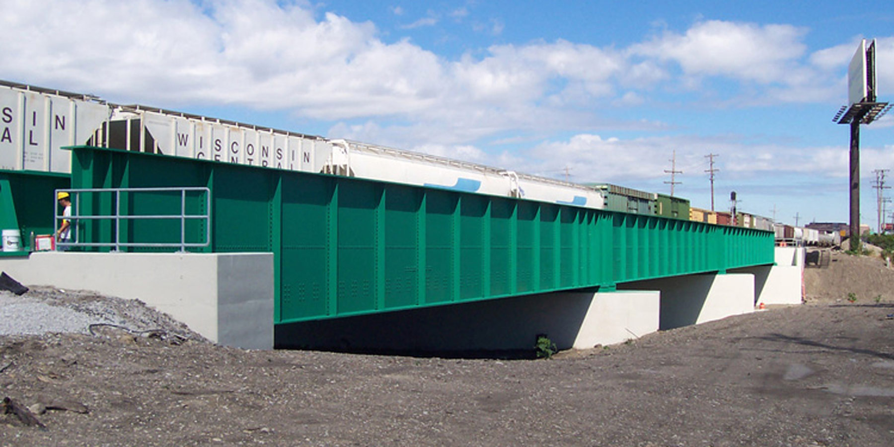 railroad bridge over interstate