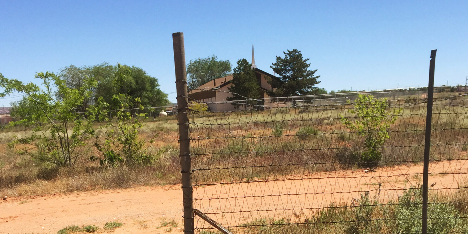 Outdoor view of the Bureau of Indian Affairs site during the Environmental Management Assessment and Performance Program.