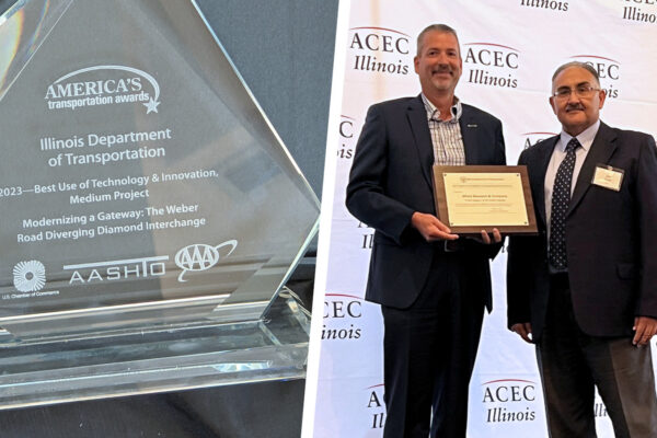 A photo of award and award ceremony at ACEC conference