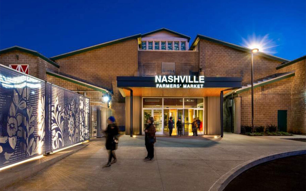 Entrance sign photo of Nashville Farmer's Market in Tennessee