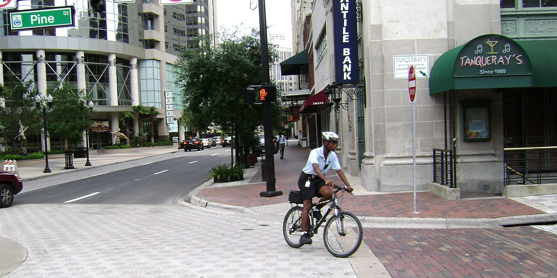 bike rider on the street