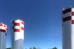 Aerial view photo of Selinsgrove Center Water Storage Tanks in Pennsylvania