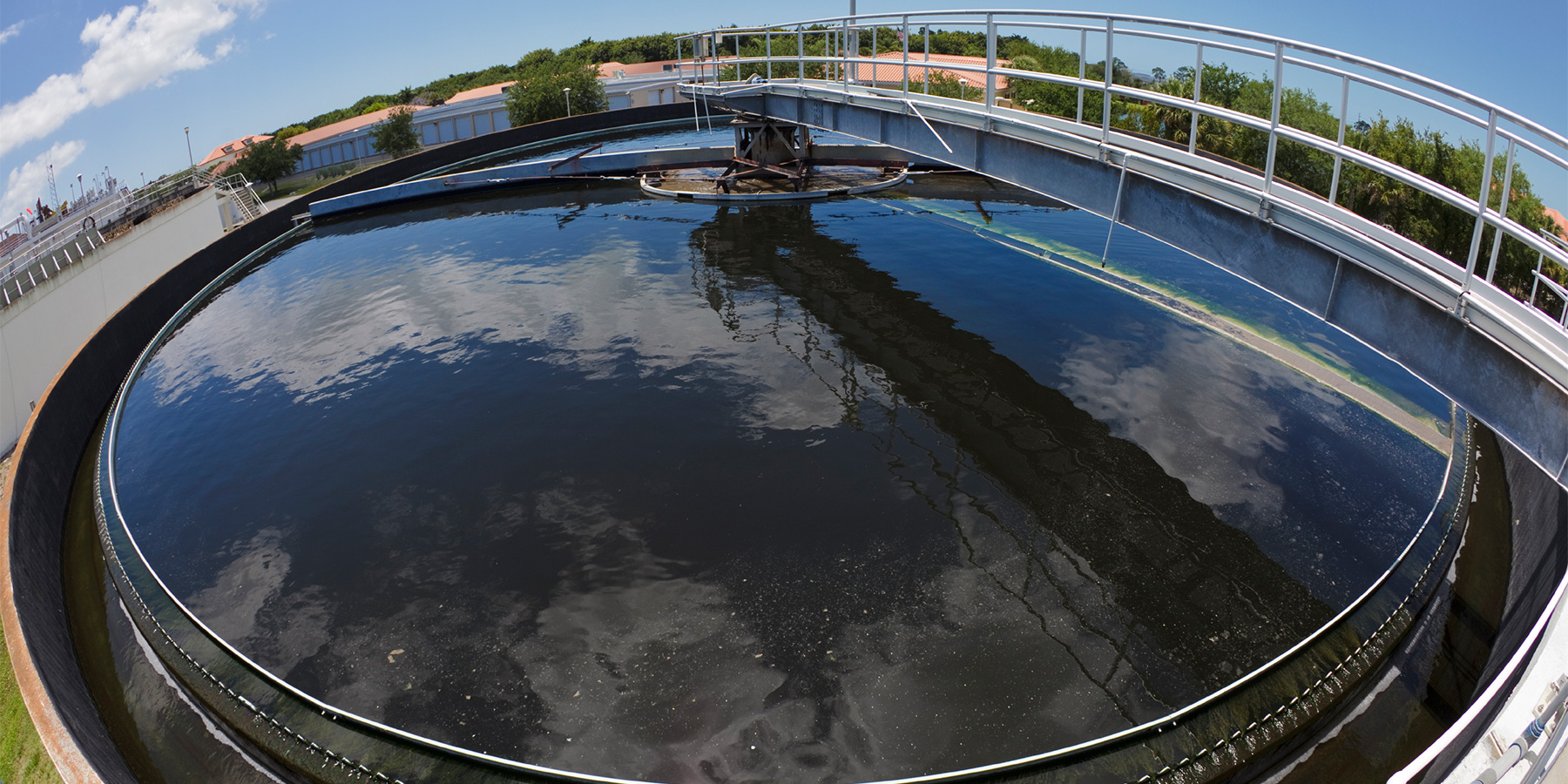 Photo of a water treatment facility