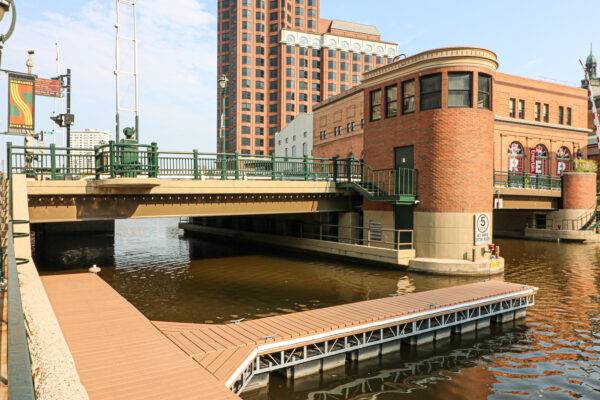 lift bridge over the water