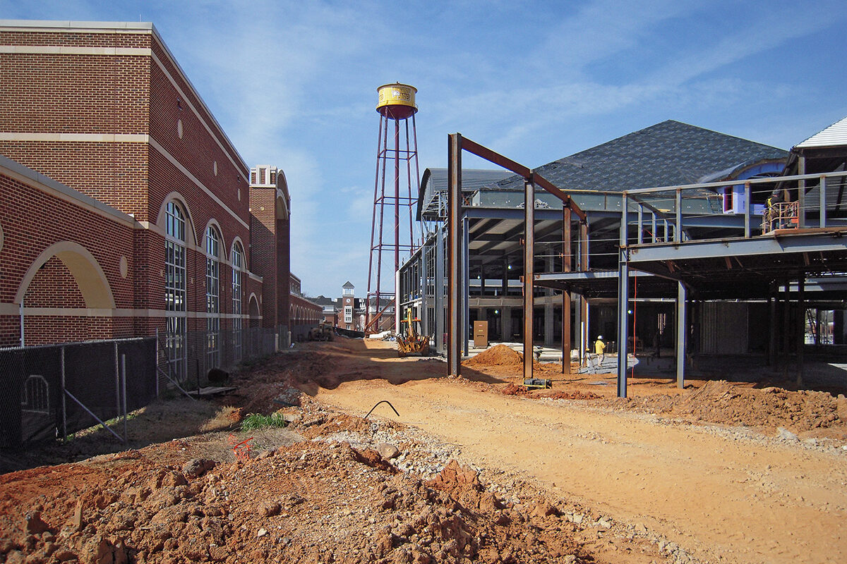 Winthrop University Campus Center construction in North Carolina