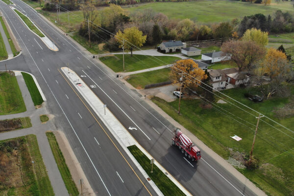 Aerial view photo of CTH S in Kenosha, Wisconsin