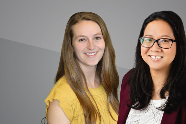 A photo of Katie Lewis and Nitaya Chayangkura smiling