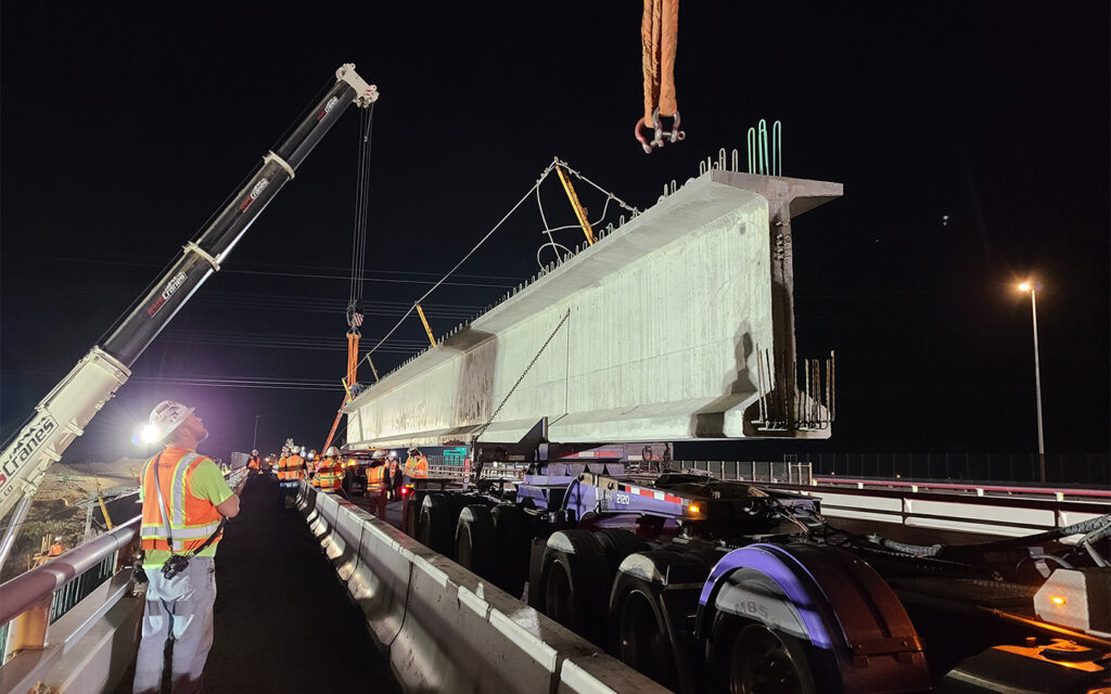 Photo of construction at E-470 in Aurora, Colorado