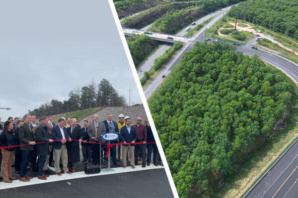 Photo of ribbon cutting ceremony for SR424 section 390 in Pennsylvania