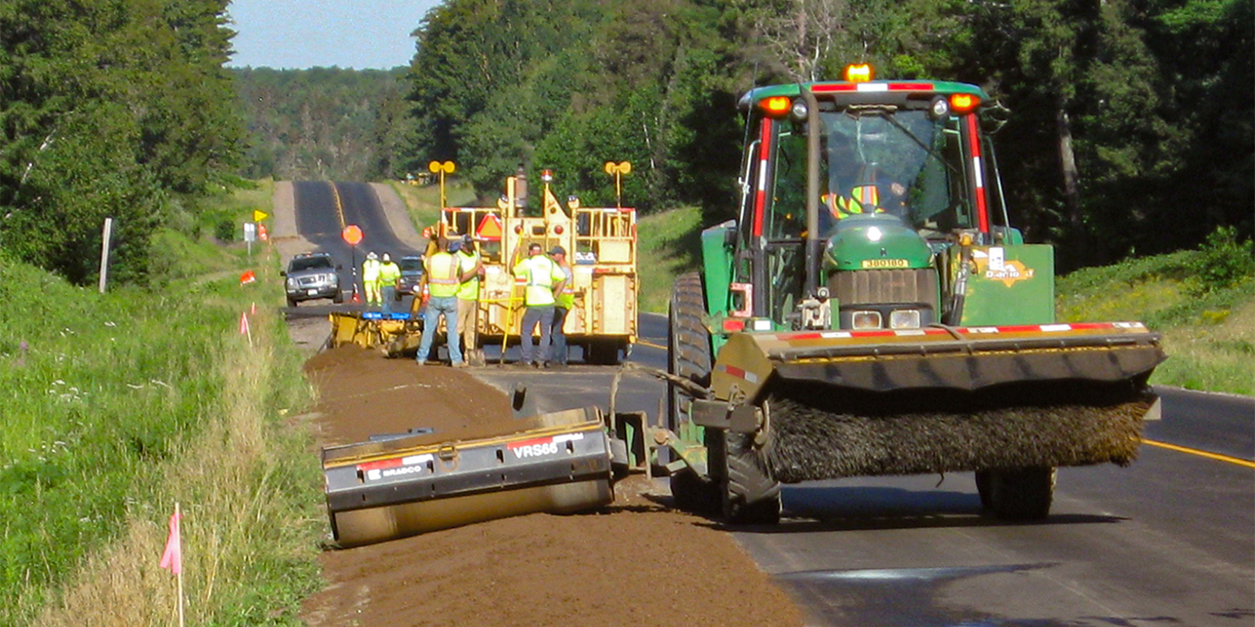 Photo of Benesch team working on resurfacing at State Highway 70 in Wisconsin