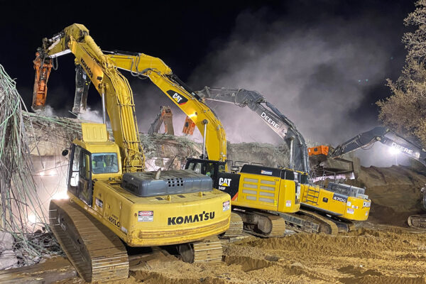 Photo of previous bridge removal at US-31/I-94 Interchange extension in Michigan