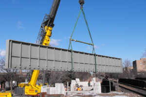 Photo of railroad construction