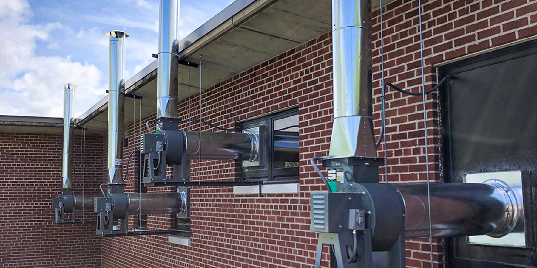 Photo of the new air circulation system at the Osawatomie State Hospital airborne infectious isolation rooms in Kansas