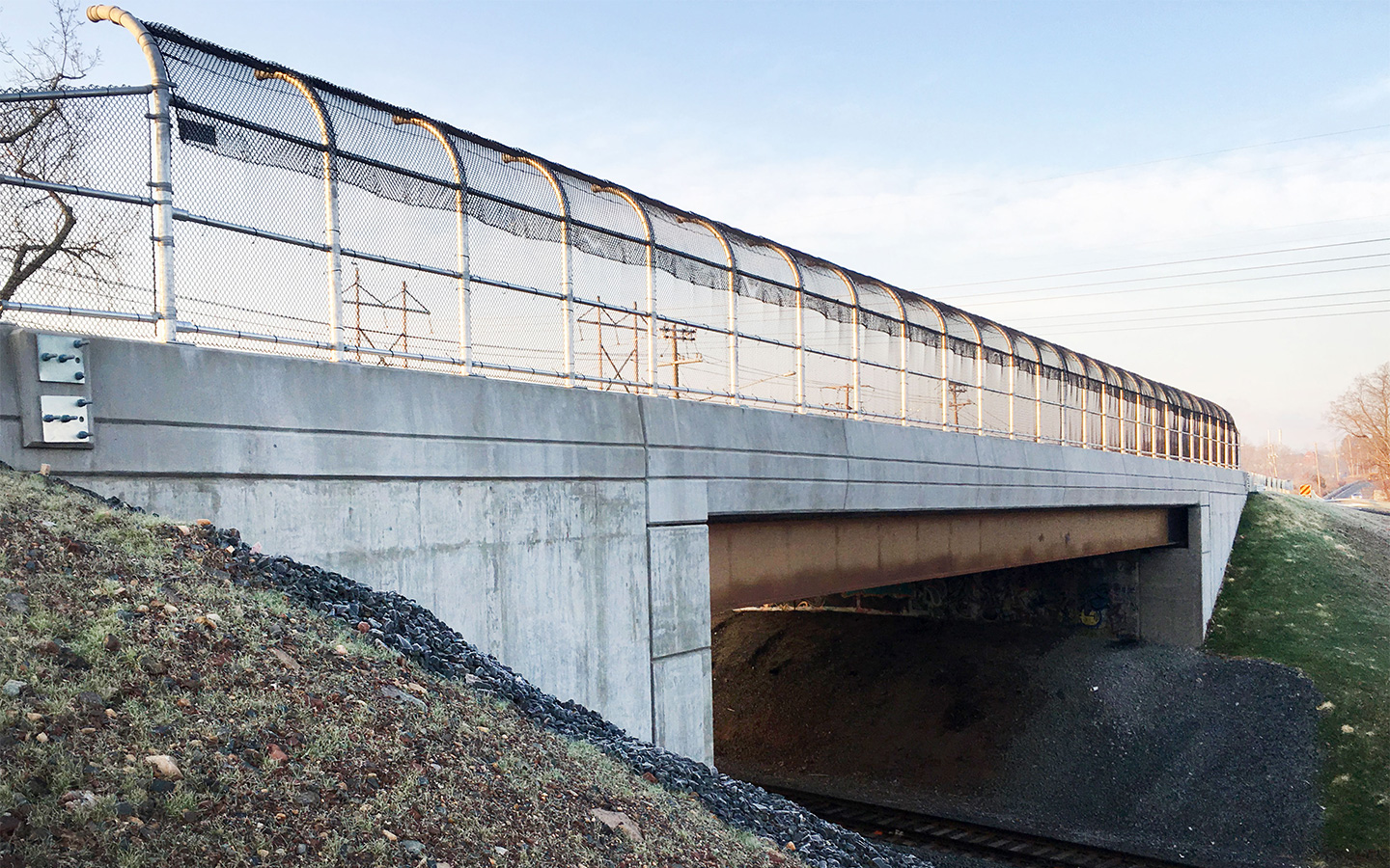 Photo of Cedar Street Bridge during construction in Newington, Connecticut