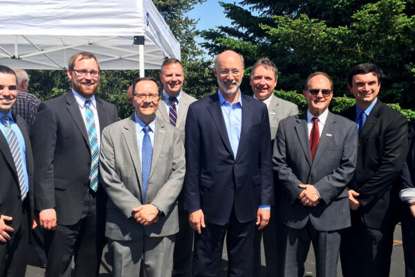 Group photo of Benesch team at the SR 322 corridor groundbreaking ceremony in Pennsylvania