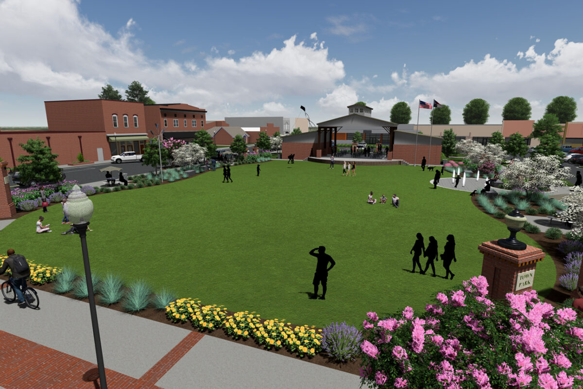 Spencer Town Park greenspace drawing