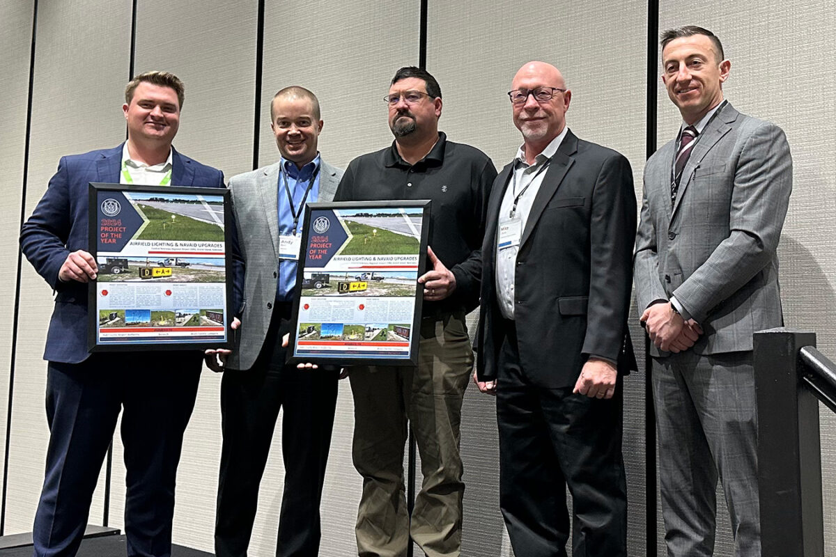 Project of the Year Award presented at the Nebraska Aviation Council annual symposium