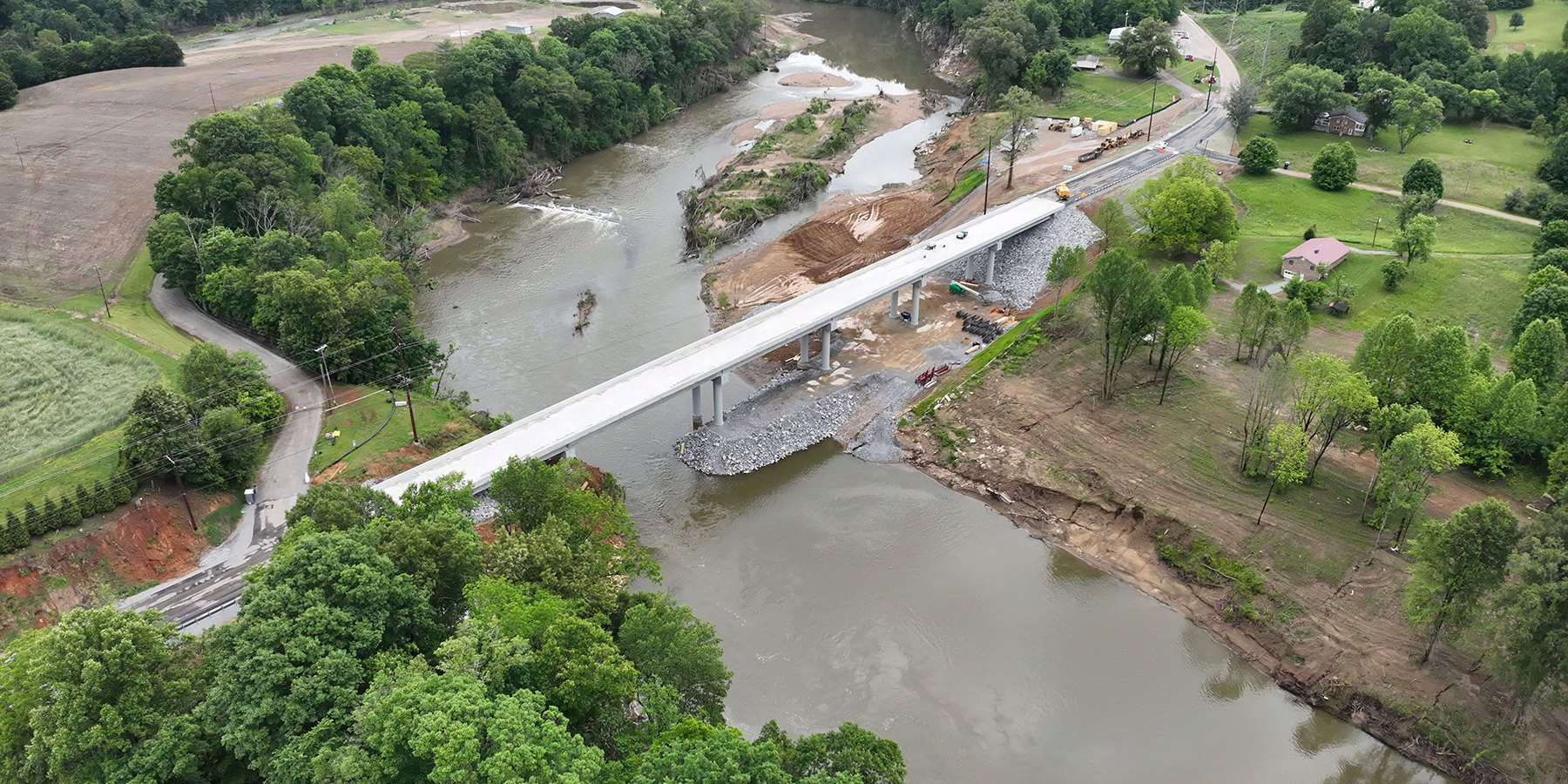 Aerial view of SR 107 Bridge