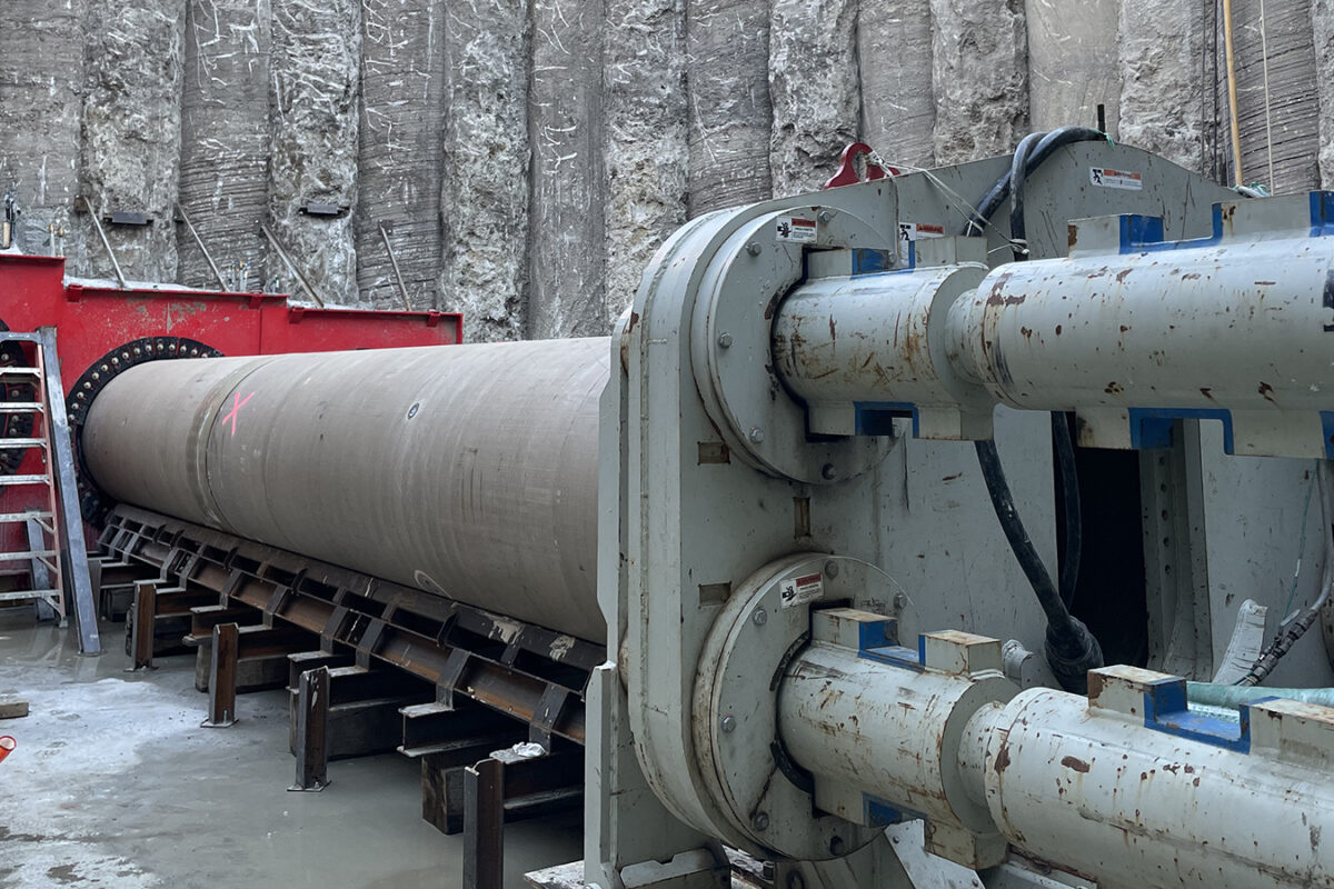 Tunnel operations on the Copper Creek Interceptor project
