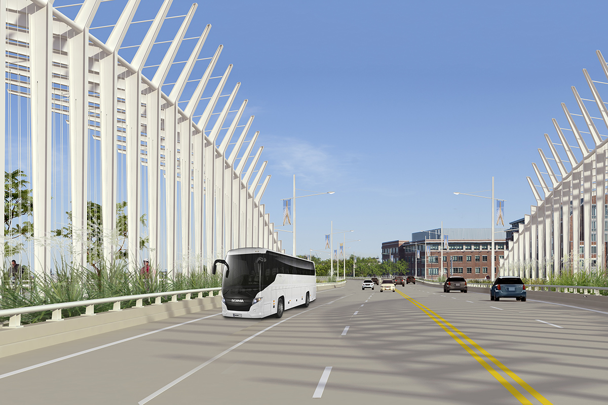 Rendering of Bill Russell Bridge