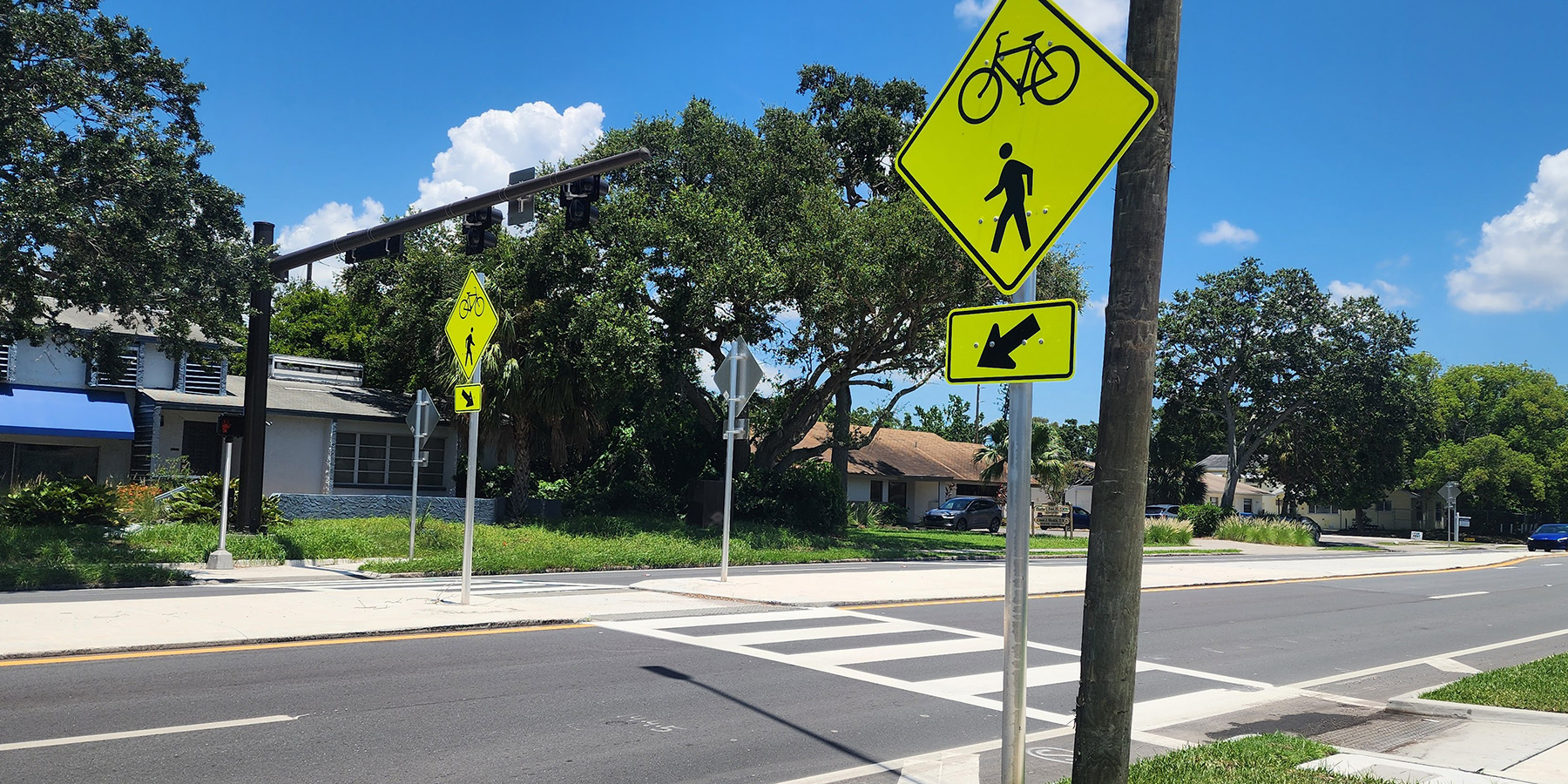 PHB crosswalk at 5th and 40th Avenue