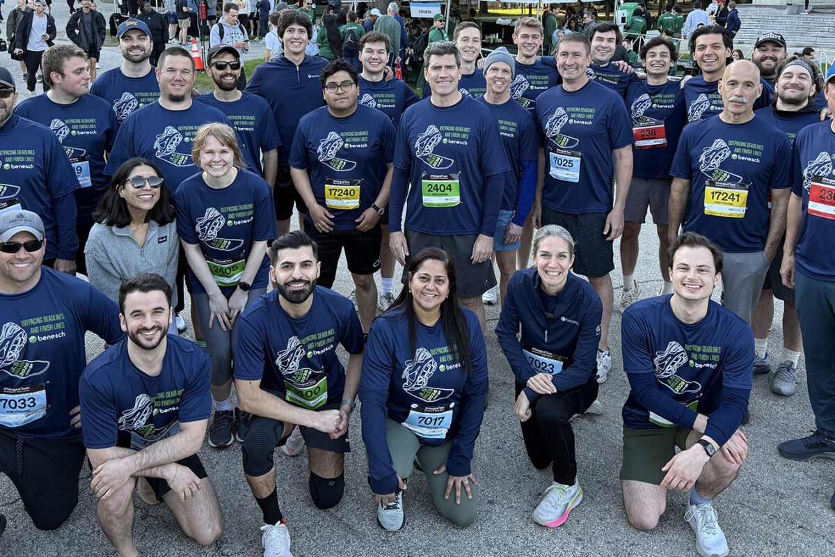 image of Benesch employees at a 5k event