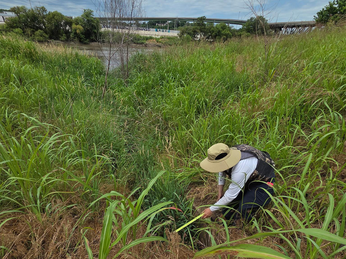Alex Heldt in the field